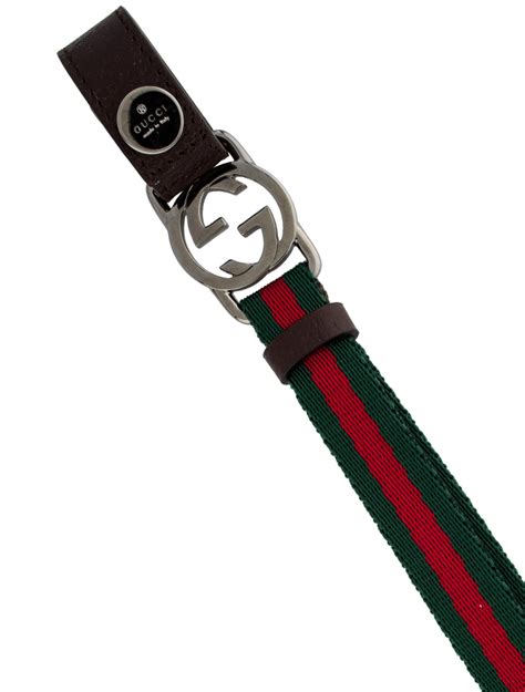 gucci gg web lanyard keychain|gucci 6 ring key holder.